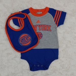Adidas Knicks Onesie & Bib Size 18 Months